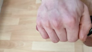 Cock ring, jerking off torture muschroom head