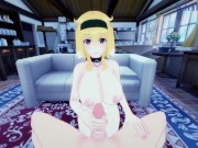 Roxanne and I have intense sex in the bedroom. - Harem in the Labyrinth of Another World POV Hentai 1/16