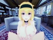 Roxanne and I have intense sex in the bedroom. - Harem in the Labyrinth of Another World POV Hentai 3/16