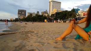 pussy Flashing on Public