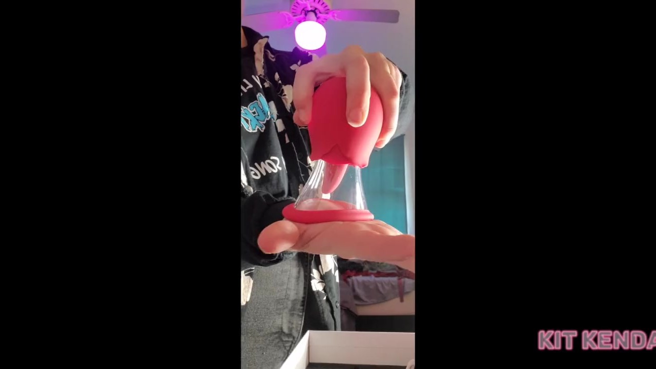 INTENSE FIRST TIME LIVE REACTION TO SUCTION & LICKING TOY