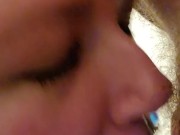 VampWolfBanger & Papa Bear Wolfman Super Close Up Slurpy Blowjob  (for Koda) 11/16