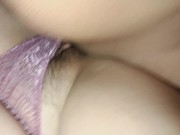 Delicioso sexo casero de pareja aficionada. Rica vagina peluda con bikini 5/16