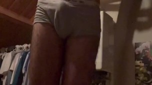 Turkish Greek guy undressing and jerking off
