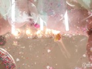 Big Boobs Babe Sits On Her Birthday Cake And Plays With Her Treats Before Masturbating With Her Vibrator 10/16