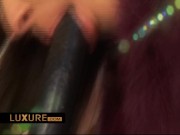 Gorgeous lesbian trio with a dildo 8/16