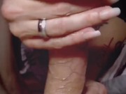 Fast sloppy Handjob 14/16