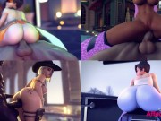 Famous game characters enjoying anal sex in a 3d animation bundle 4/16