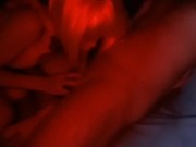 magrinha aprendendo chupar rola. 5/16