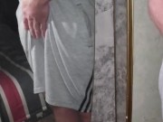 Friend recording me in front of the mirror 3/16