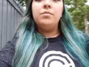 Mira mis pezones duritos 🤤 Flashing caminando x mi barrio 😈💦