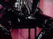 latex and strap-on sissy fuck - FemDom POV fetish video