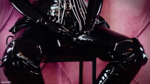 latex and strap-on sissy fuck - FemDom POV fetish video