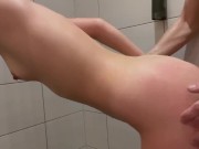 Young Couple Fuck In Steamy Shower 15/16