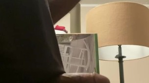 JERKING my LUBED black COCK