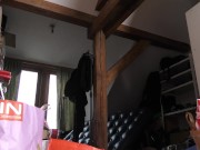 Sexy and hot girls in miniskirt short skirts play games at home behind the scenes 1/16