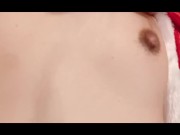 【日本人 個人撮影 素人】2022年クリスマス、サンタコスプレでクリトリス剥き出しドアップ立ちオナニー 8/16