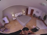 Latina brunette Sofi Vega receives a sticky cumshot after some wild sex in this FuckPassVR experience 5/16