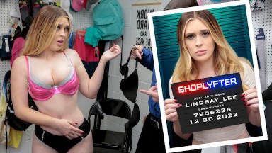 Big Titted Thief Lindsay Lee Gets Her Pussy Filled With Cum For Stealing From A Store - Shoplyfter