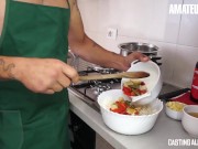 Tattooed Chick Asia X Rammed By Fat Dick In The Kitchen - AMATEUR EURO 2/16