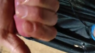 Electro Ring Torture my cock head