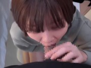 【ドM女子大生】彼氏のち〇ぽを喉ま〇こでイラマチオされても興奮して精子もごっくんしちゃう♡ cum in mouth gokkun 1/16