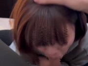 【ドM女子大生】彼氏のち〇ぽを喉ま〇こでイラマチオされても興奮して精子もごっくんしちゃう♡ cum in mouth gokkun 7/16