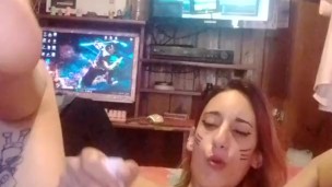 sexy kitty onii chan, talks dirty to you until you get all the cum and masturbates for you💦🔥