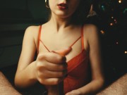 My wife's friend gives me a New Year's present and tastes my cum while my wife is out shopping. 4K 14/16