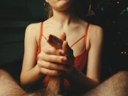 My wife's friend gives me a New Year's present and tastes my cum while my wife is out shopping. 4K 8/16