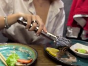 First Date Sex in Restaurant Real Couple Homemade Hot Sex with 18 Year Cute Girl Creampie Darcy Dark 3/16