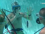 Cum everywhere in the pool from blowjobs of Cruz 2/16