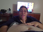 Getting Head from Pregnant Ebony BBW