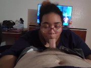 Getting Head from Pregnant Ebony BBW 7/16