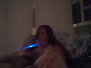 Caught Filming Cute Big Natural Tit Brunette 15/16