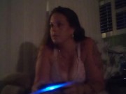 Caught Filming Cute Big Natural Tit Brunette 8/16