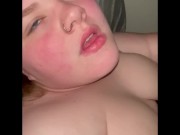 Daddy Cumming on my fat white ass 🥵@alexisphatass on only fans 11/16