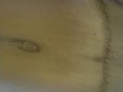 Milf puta, en 4 lo ayudo con la mano para que me de un creampie