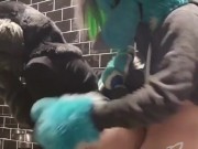 Teenage Furries Almost Caught Fucking in Restaurant Bathroom Stifled Moans 6/16