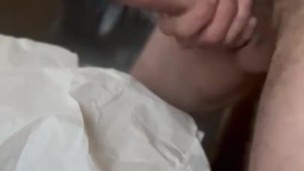 Jerk off at friends house quietly while he was away