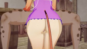 Interspecies Reviewers - Neko girl Mii gets penetrated by Futanari Elza