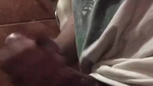 cumming before bed! with a lot of milk