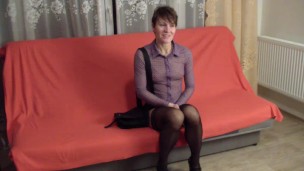 First casting of russian young woman Masha - part 1