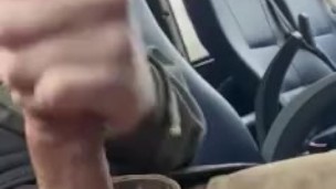 Public jerk and cum