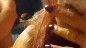 BOSS MILF SMOKING A CIG WHILE TAKING MY COCK BALLS DEEP