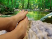 Massage oil on beautiful feet 13/16