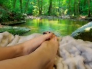 Massage oil on beautiful feet 5/16