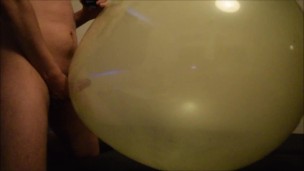 Fucking clear balloon and cum in it