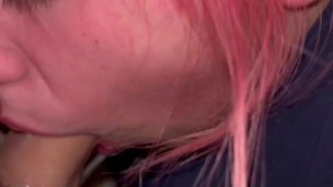 Blowjob close up,Sloppy lots of Split PT 1 MORE FULL VIDEO ON ONLYFANS Raxxxbit