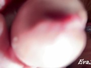 close-up blowjob and cum in mouth 6/16